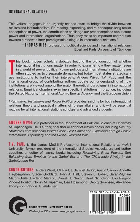 Produktbild: International Institutions and Power Politics