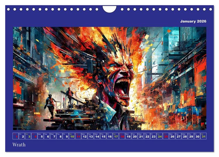 Produktbild: Pixelated Passions (Wall Calendar 2026 DIN A4 landscape), CALVENDO 12 Month Wall Calendar