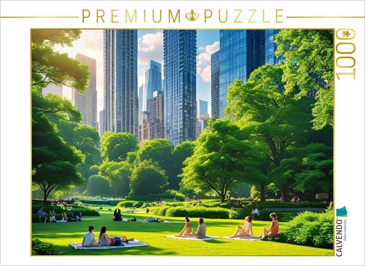 Produktbild: CALVENDO Puzzle Entspannen und Durchatmen im Park | 1000 Teile Lege-Gr&ouml;&szlig;e 64x48cm Foto-Puzzle f&uuml;r gl&uuml;ckliche Stunden