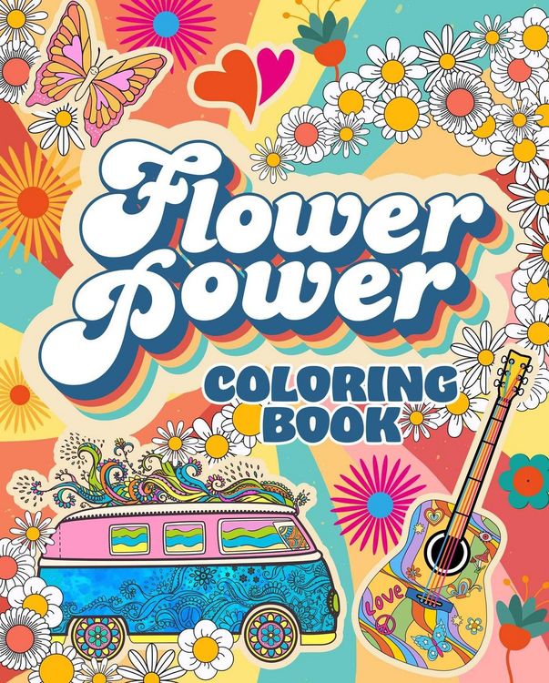 Produktbild: Flower Power Coloring Book