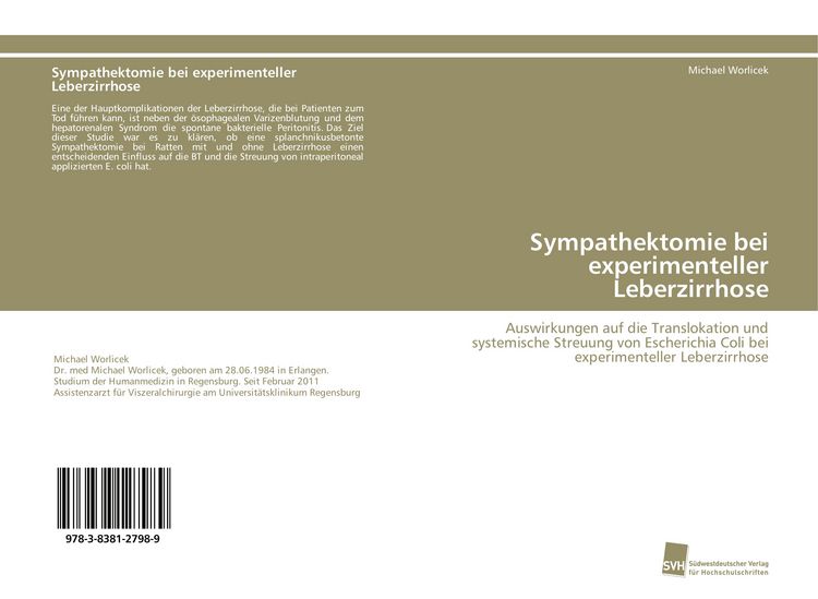 Produktbild: Sympathektomie bei experimenteller Leberzirrhose