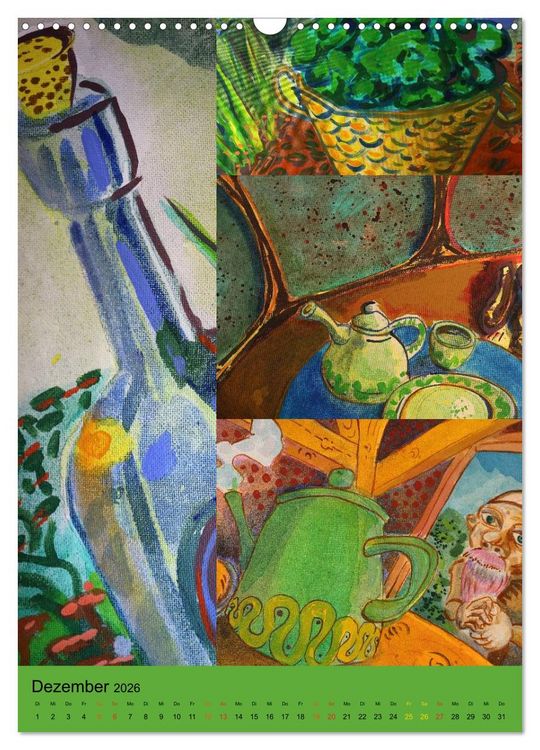Produktbild: Thilia. Reise durch Mittelerde. Acrylmalerei von Michael Weiler. (Wandkalender 2026 DIN A3 hoch), CALVENDO Monatskalender