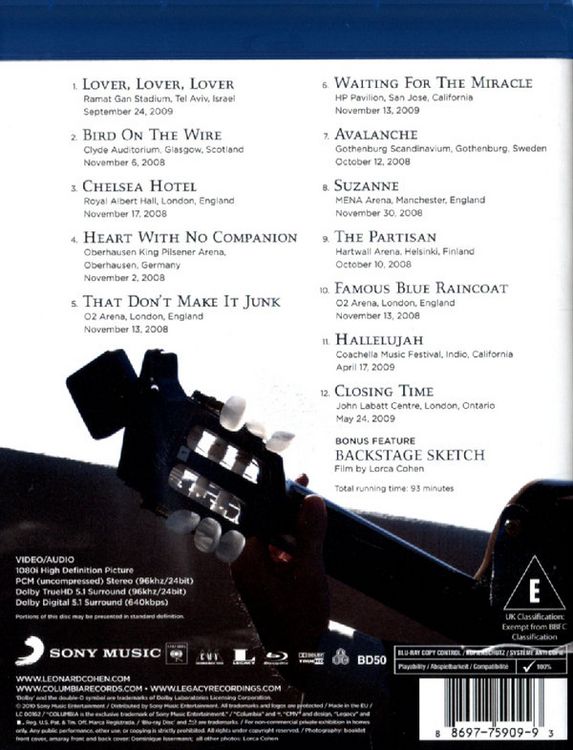Produktbild: Leonard Cohen - Songs from the Road