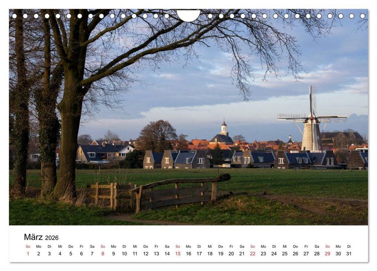 Produktbild: DIE SCH&Ouml;NSTEN WINDM&Uuml;HLEN IN HOLLAND 2026 (Wandkalender 2026 DIN A4 quer), CALVENDO Monatskalender