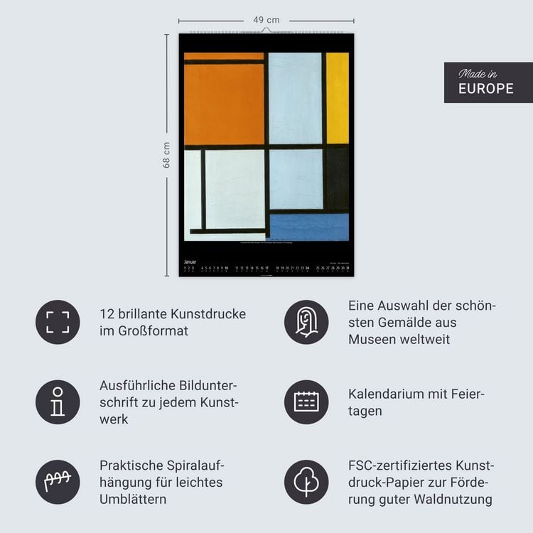 Produktbild: World of Art Kalender 2027