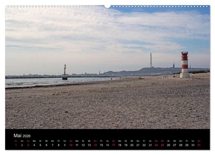 Produktbild: Helgoland - idyllische Nordseeinsel (hochwertiger Premium Wandkalender 2026 DIN A2 quer), Kunstdruck in Hochglanz
