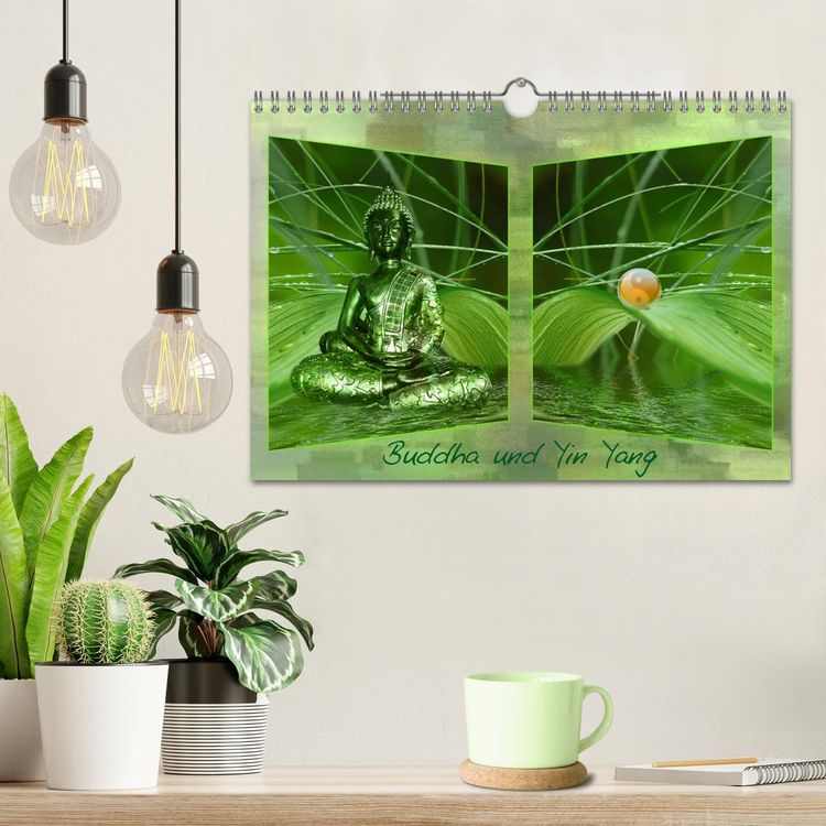 Produktbild: Buddha und Yin Yang (Wandkalender 2026 DIN A4 quer), CALVENDO Monatskalender