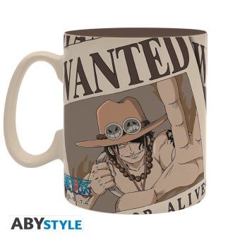 Produktbild: ONE PIECE - Mug - 460ml - Wanted Ace - cardboard box