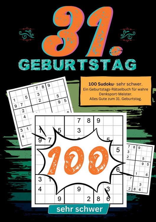 Produktbild: 31. Geburtstag- Sudoku Geschenkbuch