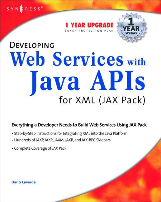 Produktbild: Developing Web Services with Java APIs for XML Using WSDP