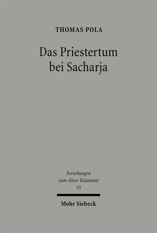 Produktbild: Das Priestertum bei Sacharja