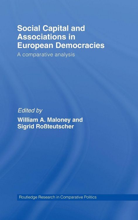 Produktbild: Social Capital and Associations in European Democracies