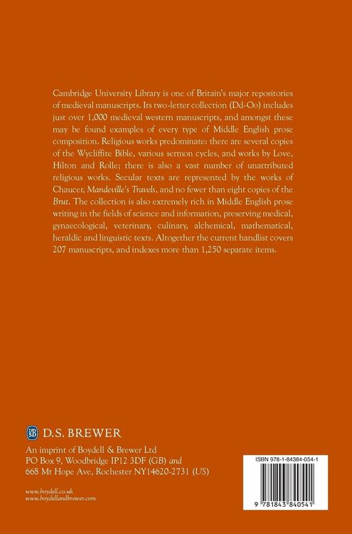 Produktbild: Index of Middle English Prose
