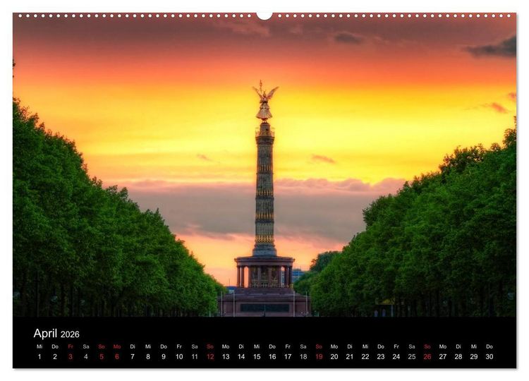 Produktbild: Berliner Stadtansichten (Wandkalender 2026 DIN A2 quer), CALVENDO Monatskalender