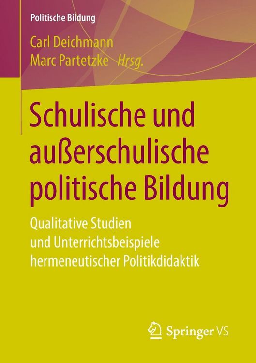 Produktbild: Schulische und au&szlig;erschulische politische Bildung