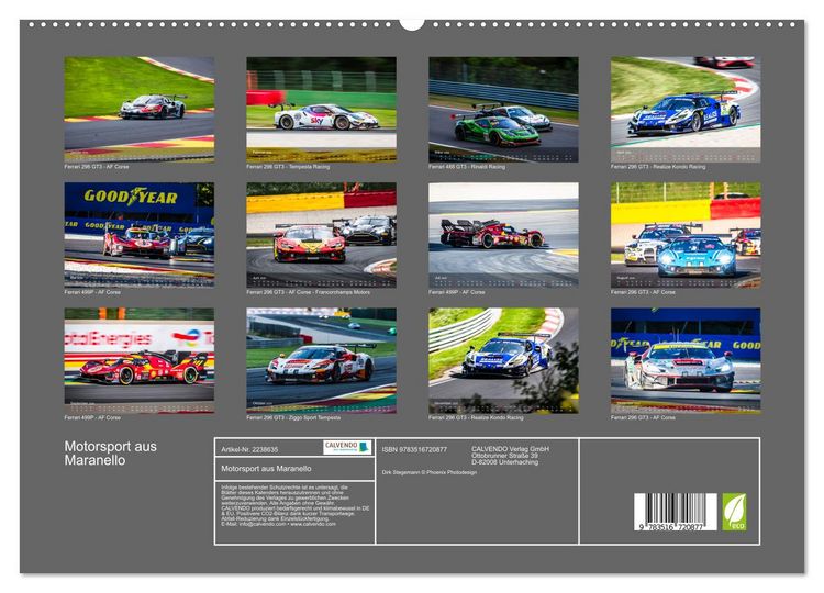 Produktbild: Motorsport aus Maranello (hochwertiger Premium Wandkalender 2026 DIN A2 quer), Kunstdruck in Hochglanz