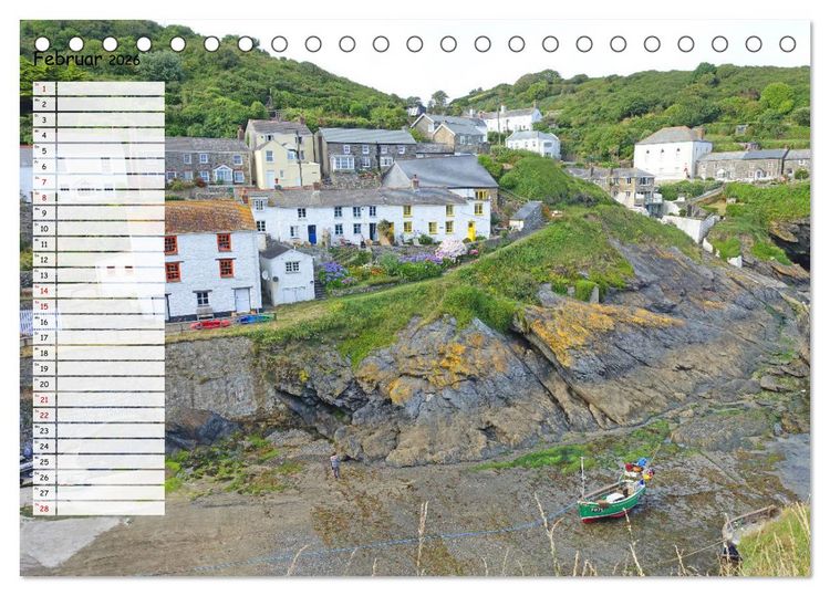 Produktbild: Cornwall. Terminkalender (Tischkalender 2026 DIN A5 quer), CALVENDO Monatskalender