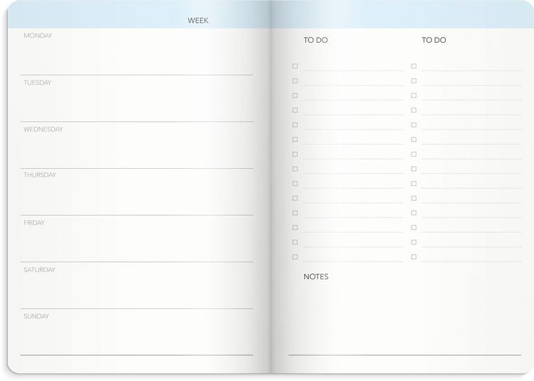 Produktbild: Burde Week Planner undated pink