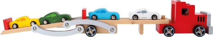 Produktbild: small foot Autotransporter Klassik aus Holz f&uuml;r 4 Autos