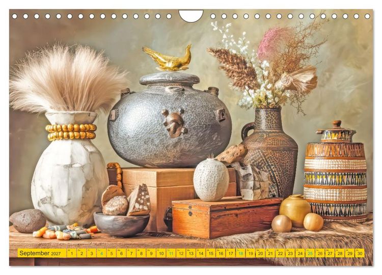 Produktbild: Afrikanische Stillleben - Der afrikanischen Kunst nachempfunden (Wandkalender 2027 DIN A4 quer), CALVENDO Monatskalender