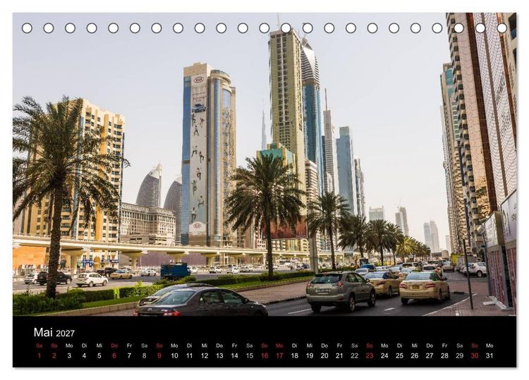 Produktbild: Faszination Dubai (Tischkalender 2027 DIN A5 quer), CALVENDO Monatskalender