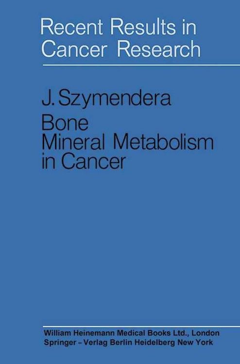 Produktbild: Bone Mineral Metabolism in Cancer