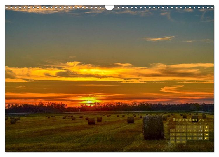 Produktbild: Manitoba 2026 Wenn die Sonne schlafen geht (Wandkalender 2026 DIN A3 quer), CALVENDO Monatskalender