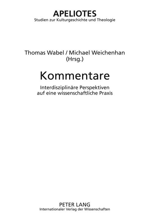 Produktbild: Kommentare