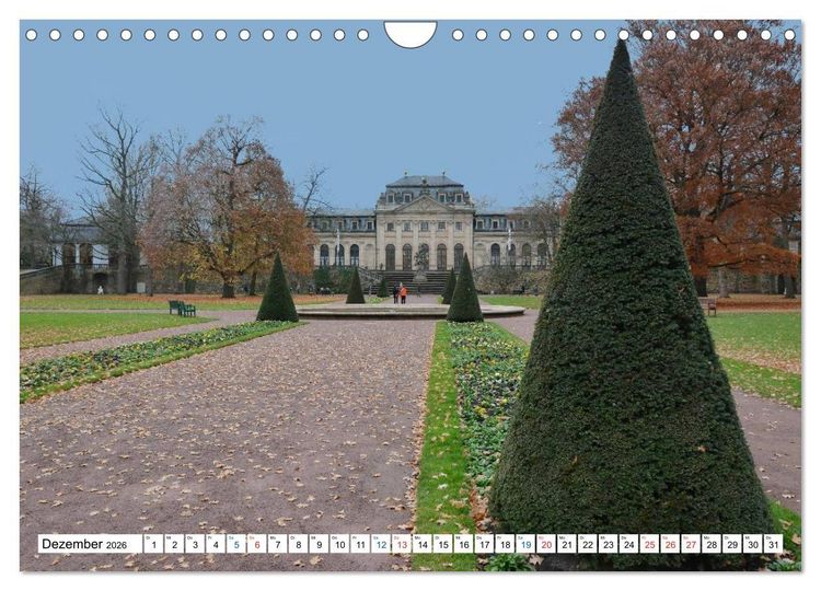 Produktbild: Fulda - die Barockstadt (Wandkalender 2026 DIN A4 quer), CALVENDO Monatskalender