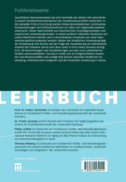 Produktbild: Politiknetzwerke
