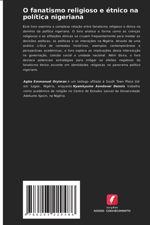 Produktbild: O fanatismo religioso e &eacute;tnico na pol&iacute;tica nigeriana