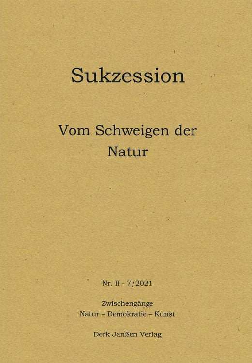 Produktbild: Vom Schweigen der Natur