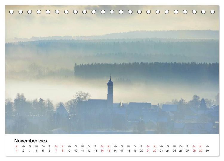 Produktbild: SCHW&Auml;BISCH-BADISCHE LANDSCHAFTEN (Tischkalender 2026 DIN A5 quer), CALVENDO Monatskalender