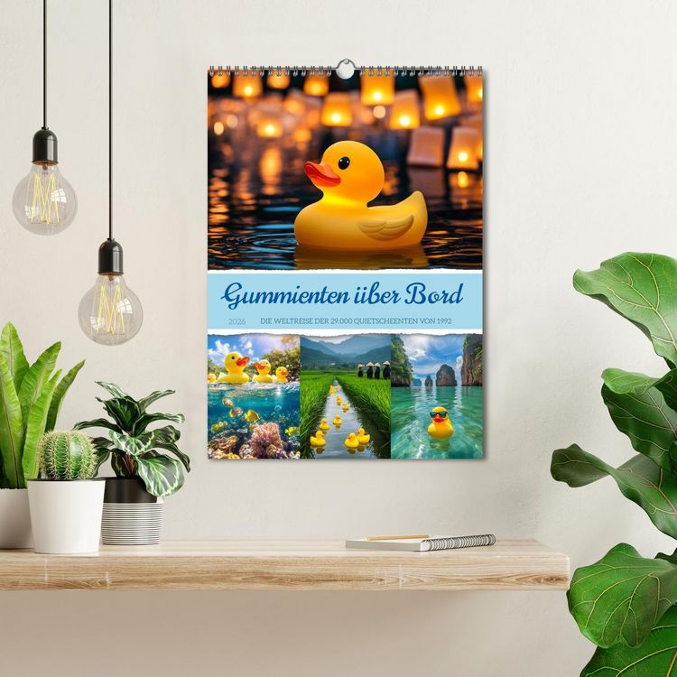 Produktbild: Gummienten &uuml;ber Bord (Wandkalender 2026 DIN A3 hoch), CALVENDO Monatskalender
