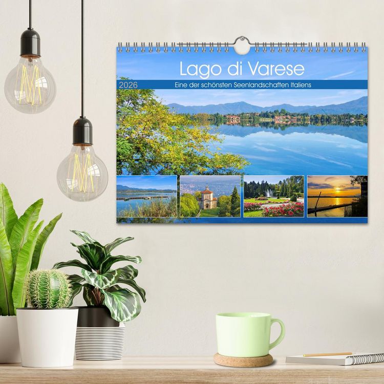 Produktbild: Lago di Varese - Eine der sch&ouml;nsten Seenlandschaften Italiens (Wandkalender 2026 DIN A4 quer), CALVENDO Monatskalender