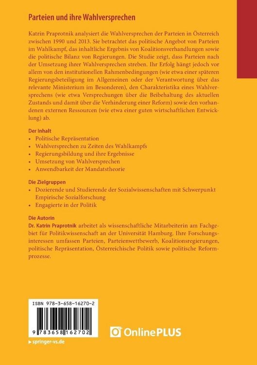 Produktbild: Parteien und ihre Wahlversprechen