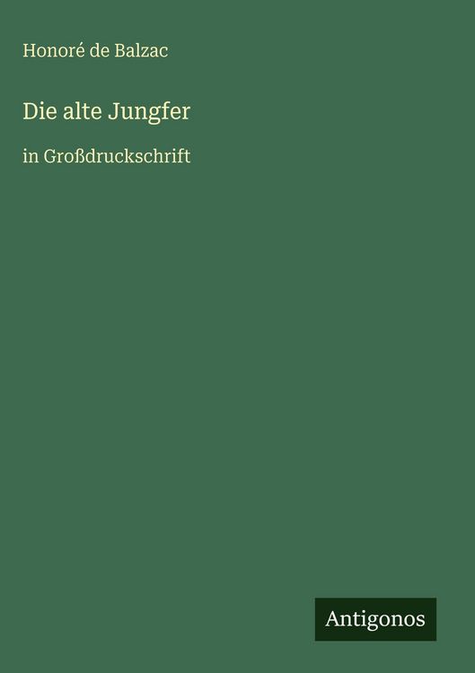 Produktbild: Die alte Jungfer