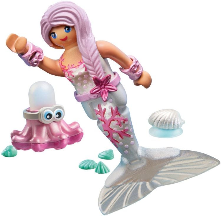 Produktbild: PLAYMOBIL 71477 Meerjungfrau mit Spritzkrake