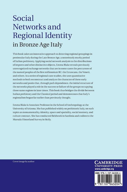 Produktbild: Social Networks and Regional Identity in Bronze Age Italy