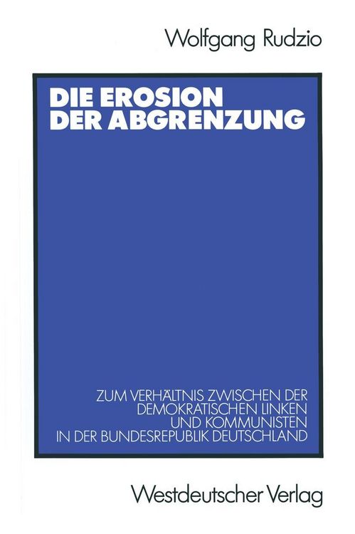 Produktbild: Die Erosion der Abgrenzung