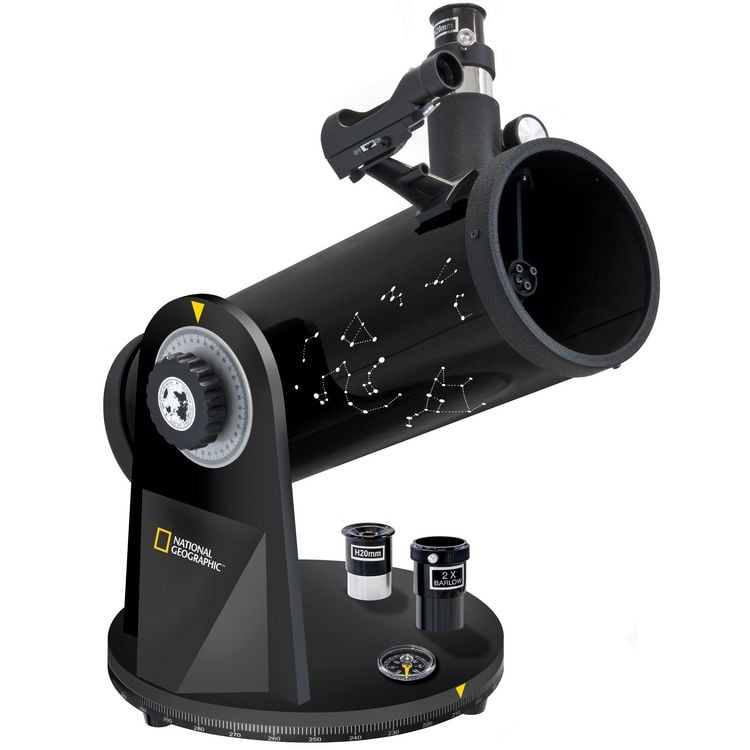 Produktbild: Bresser 12751 - NATIONAL GEOGRAPHIC Kompakt Spiegel-Teleskop 114/500 f&uuml;r Einsteiger