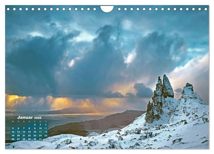 Produktbild: Naturschauspiele in Schottland (Wandkalender 2026 DIN A4 quer), CALVENDO Monatskalender