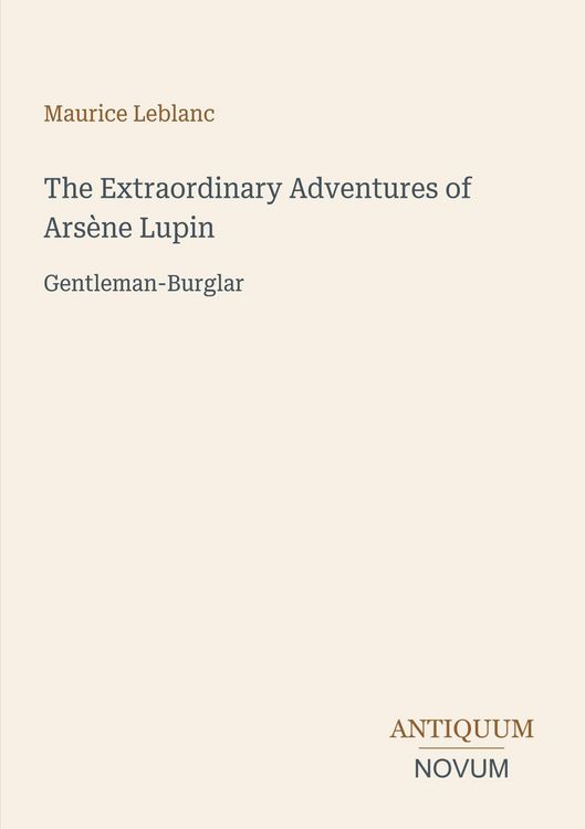 Produktbild: The Extraordinary Adventures of Ars&egrave;ne Lupin