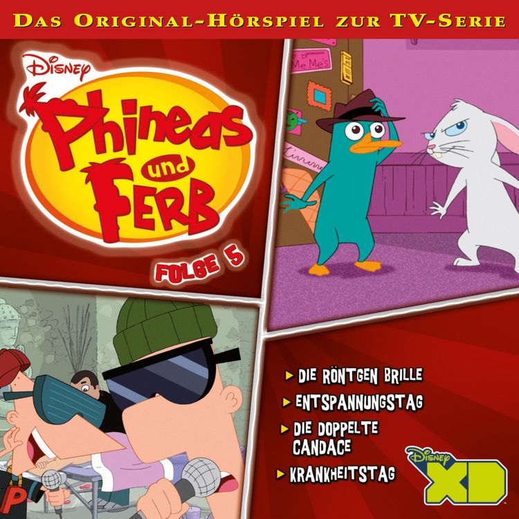 Produktbild: 05: Die R&ouml;ntgen Brille / Entspannungstag / Die doppelte Candace / Krankheitstag (H&ouml;rspiel zur Disney TV-Serie)