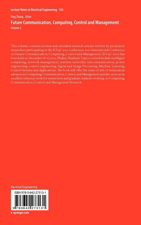 Produktbild: Future Communication, Computing, Control and Management