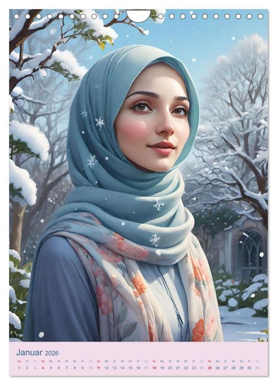 Produktbild: Stolze Muslima (Wandkalender 2026 DIN A4 hoch), CALVENDO Monatskalender