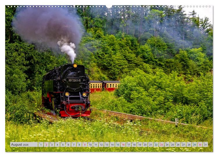 Produktbild: Harzer Dampfmomente (Wandkalender 2026 DIN A2 quer), CALVENDO Monatskalender