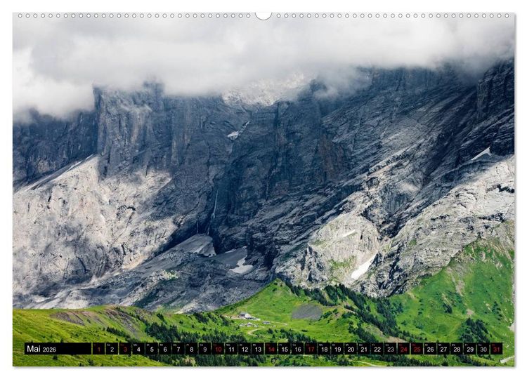 Produktbild: Schweizer Alpen. Natur und Landschaften (hochwertiger Premium Wandkalender 2026 DIN A2 quer), Kunstdruck in Hochglanz