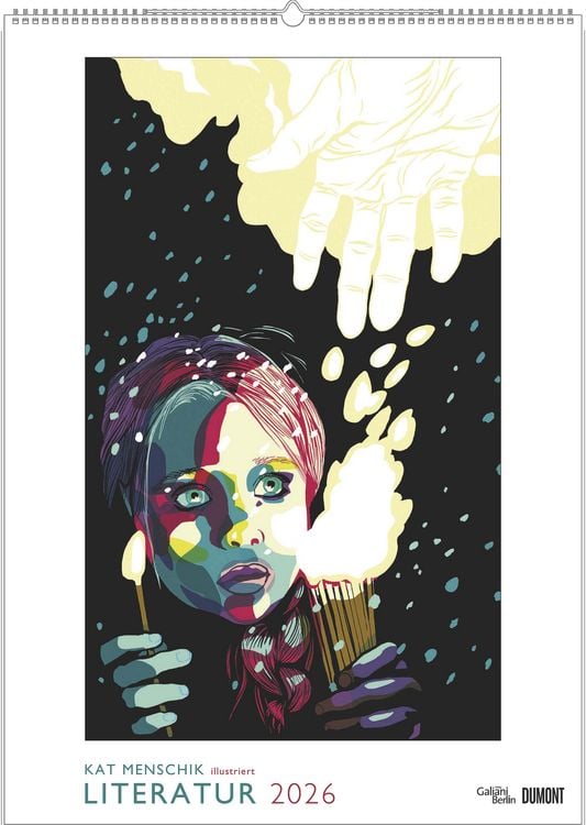 Produktbild: Kat Menschik illustriert Literatur – Literarischer Posterkalender in Bildern 2026 – Wand-Kalender von DUMONT – Format 50 x 70 cm