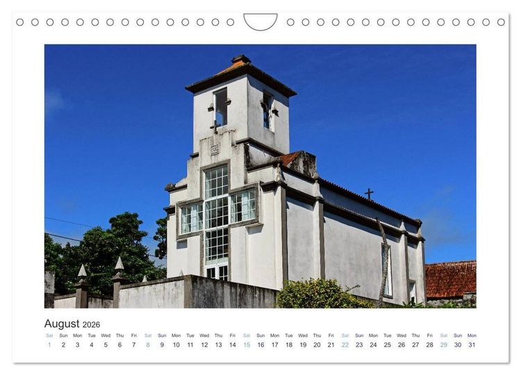 Produktbild: Sao Jorge Island of the Azores - fantastic fajas on the greenest island of Portugal (Wall Calendar 2026 DIN A4 landscape), CALVENDO 12 Month Wall Calendar